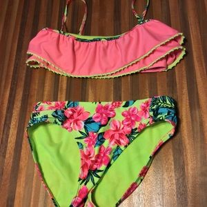Two piece colorful swimsuit / bikini